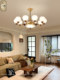 Second-Hand Living Room Fan Light, New Chinese-Style Retro Dining Room and Bedroom Integrated Fan Light, Silent All-Copper Smart Ceiling Fan Light