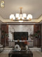 Dongbo New Chinese Style All-Copper Chandelier Modern Minimalist Living Room Lamp Dining Room Main Light Whole House Lighting Package Bedroom Lighting