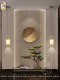 All-Copper Song's Aesthetic Small Chandelier Zen Restaurant Bedroom Bedside Lamp Aisle Entrance Bar New Chinoiserie Jade Lamp