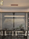 Dongbo new Chinese style chandelier restaurant lamp modern simple one-word strip lamp new bar table solid wood tea room lamp
