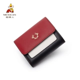 Mexican/稻草人 Картхолдер, сумка через плечо, кожаный короткий кошелек, коллекция 2021