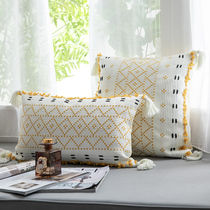 Pillow sofa living room ins Wind Nordic light luxury modern long cushion car backrest office waist pillow cushion