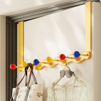 Dopamine door rear hook hanger without punching hanging children's bedroom door clothes bag storage rack