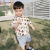 Áo sơ mi nữ tay ngắn 2019 hè mới Hàn Quốc phiên bản trẻ em lỏng lẻo áo sơ mi nam nữ mỏng bé - Áo sơ mi quần áo trẻ con Áo sơ mi
