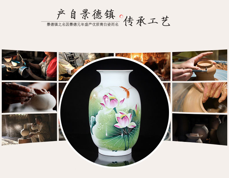 Jingdezhen ceramics "Han Pinghui" celebrity famous works hand - made Dutch vase collection certificate