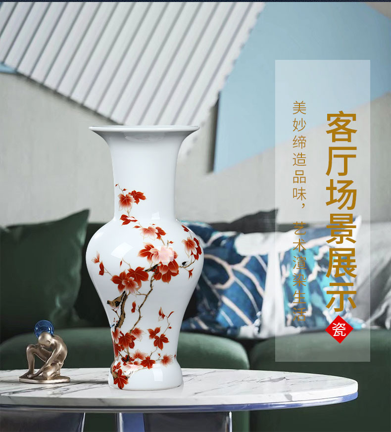 Jingdezhen ceramic vases, new Chinese style household living room TV cabinet vase of porcelain of flower arranging flower adornment handicraft furnishing articles