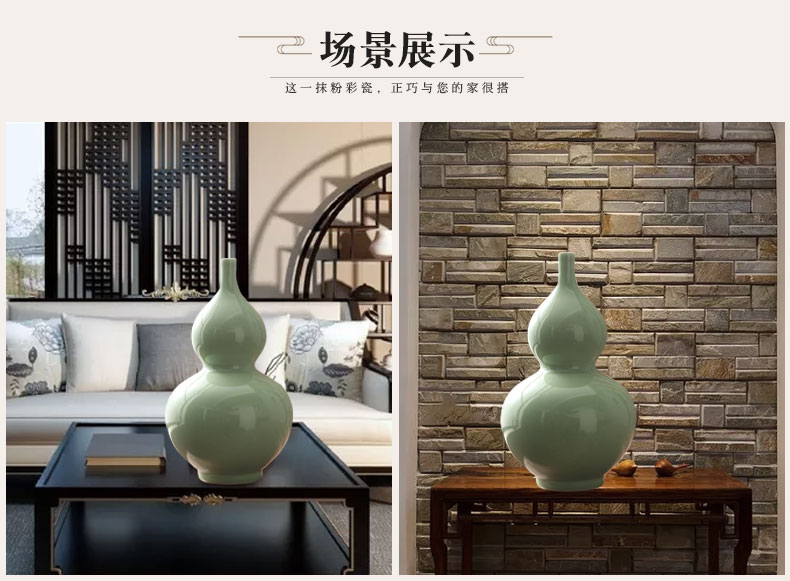 Jingdezhen ceramics shadow blue glaze antique vase handicraft decoration home decoration furnishing articles