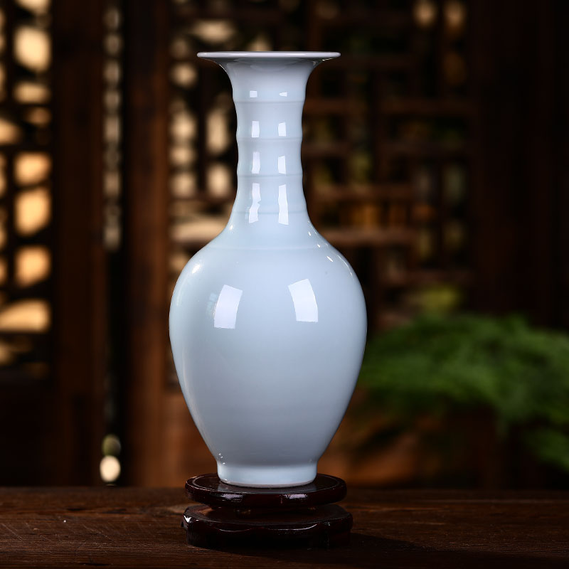 Jingdezhen ceramic floret bottle of Chinese style living room furnishing articles furnishing articles celadon flower arranging rich ancient frame porcelain home decoration