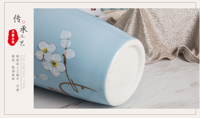 Ceramic vase three - piece furnishing articles of modern Chinese style living room TV cabinet flower arranging creative household adornment ornament