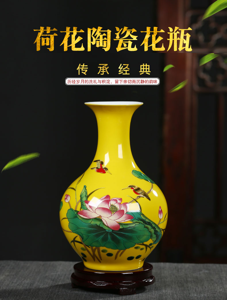 Jingdezhen ceramic floret bottle furnishing articles of Chinese style living room TV cabinet flower arranging, arts and crafts decoration home decoration