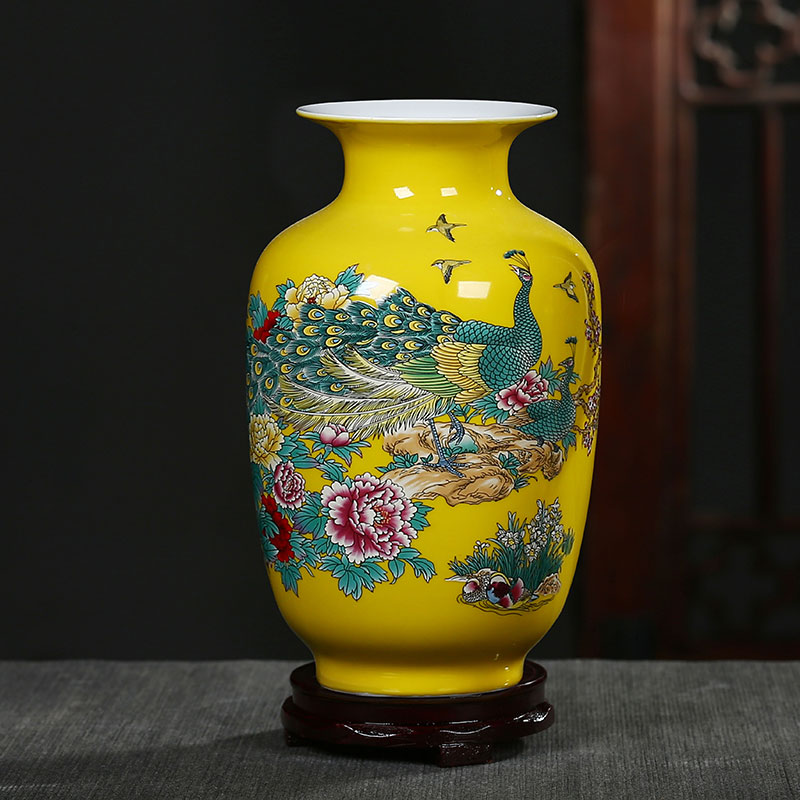 Jingdezhen ceramic floret bottle furnishing articles of Chinese style living room TV cabinet flower arranging, arts and crafts decoration home decoration