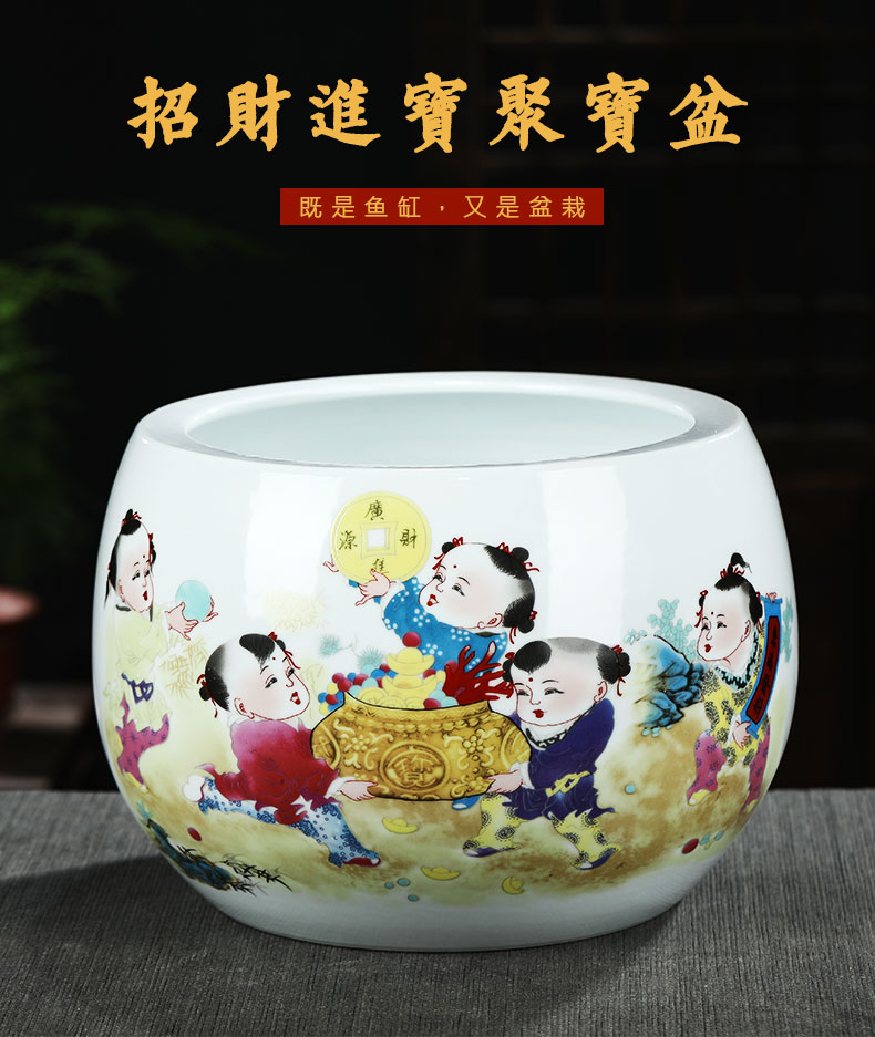 Jingdezhen ceramics cornucopia aquarium furnishing articles creative home sitting room porch decorate gifts flowerpot gifts