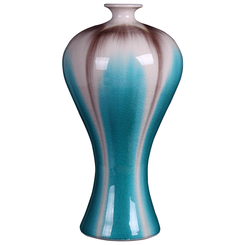 Archaize of jingdezhen ceramic up crack glaze vase sitting room porch ark adornment of new Chinese style household furnishing articles