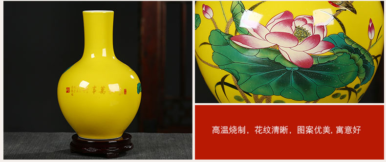 Jingdezhen ceramic floret bottle furnishing articles of Chinese style living room TV cabinet flower arranging, arts and crafts decoration home decoration