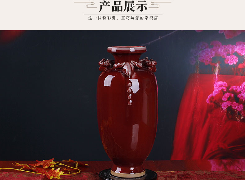 Three sheep statute of jingdezhen ceramic vases, antique jun porcelain kaitai, modern home decoration handicraft furnishing articles