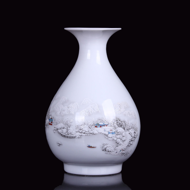 Jingdezhen ceramics, vases, flower arrangement home handicraft furnishing articles sitting room adornment ornament gift dining - room