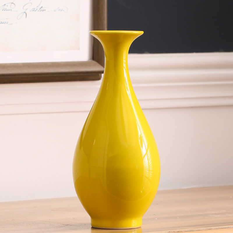 Jingdezhen ceramics pink antique vases, flower implement I and contracted sitting room place, home decoration process