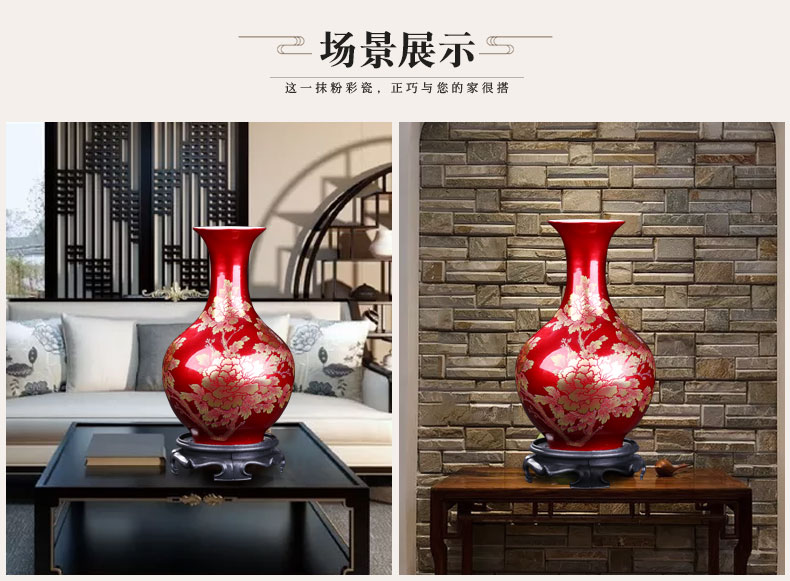 Jingdezhen ceramics vase is placed small pure and fresh and the sitting room TV ark, home decoration decoration creative arts and crafts