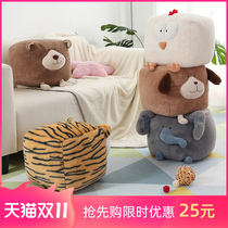 Le Pin Shangju cartoon particle sofa animal small footstool American country home shoe stool children plush toy