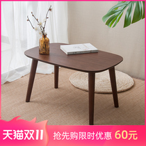 Le Pin Shangju solid wood folding small table Japanese tatami tea table simple home Tea Table Bay window living room tea table