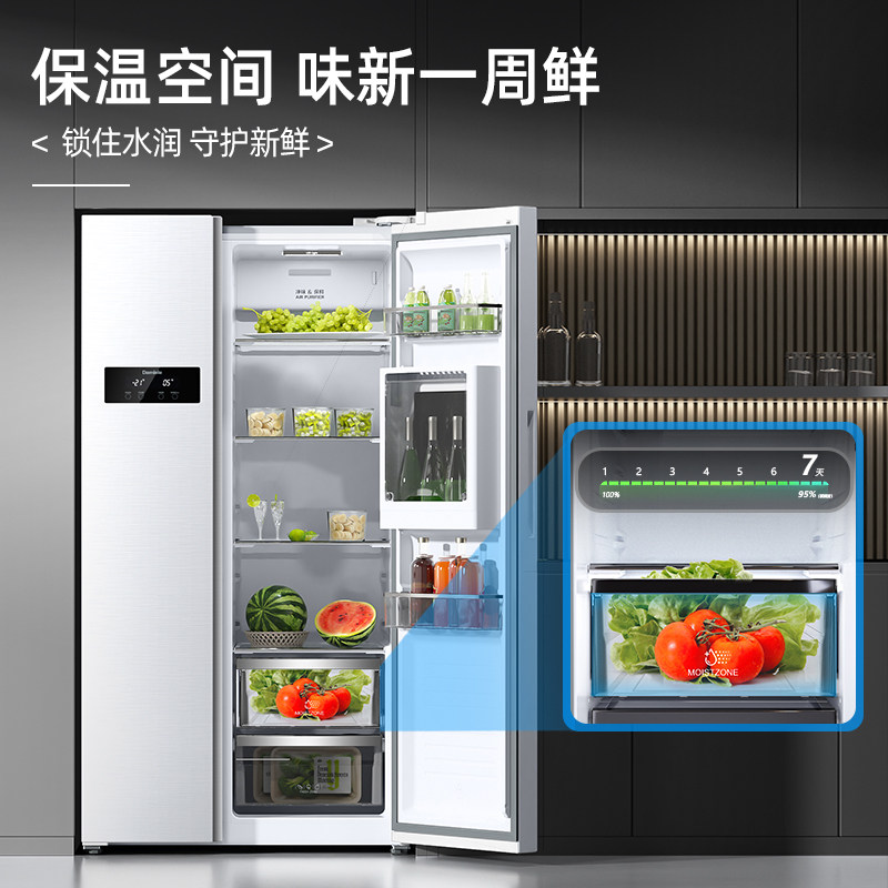 达米尼BCD-610WKSDB冰箱图片