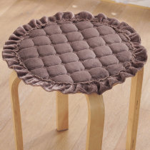 Round plush cushion round stool seat cushion office thickened seat butt cushion student chair stool cushion chair cushion