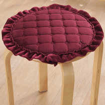 Winter plush round chair cushion stool cushion cushion round dining chair seat cushion round stool cover non-slip round cushion