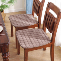 Winter warm cushion machine wash plush dining chair cushion stool butt pad thick non-slip office chair cushion customized