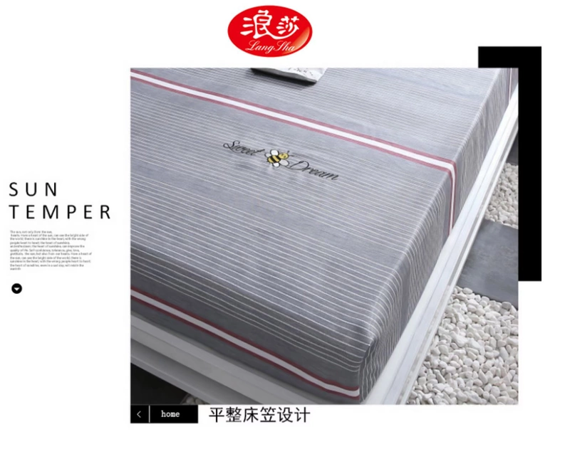 Langsha mat băng lụa ghế ba mảnh 1,8m giường đôi có thể giặt gấp mềm mat điều hòa không khí giường - Thảm mùa hè chiếu mát 5d