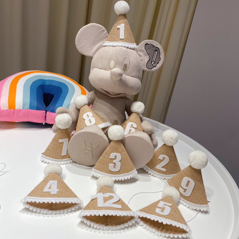 Newborn full moon 100 days baby photo props 12 months digital stickers children's photography growth commemoration