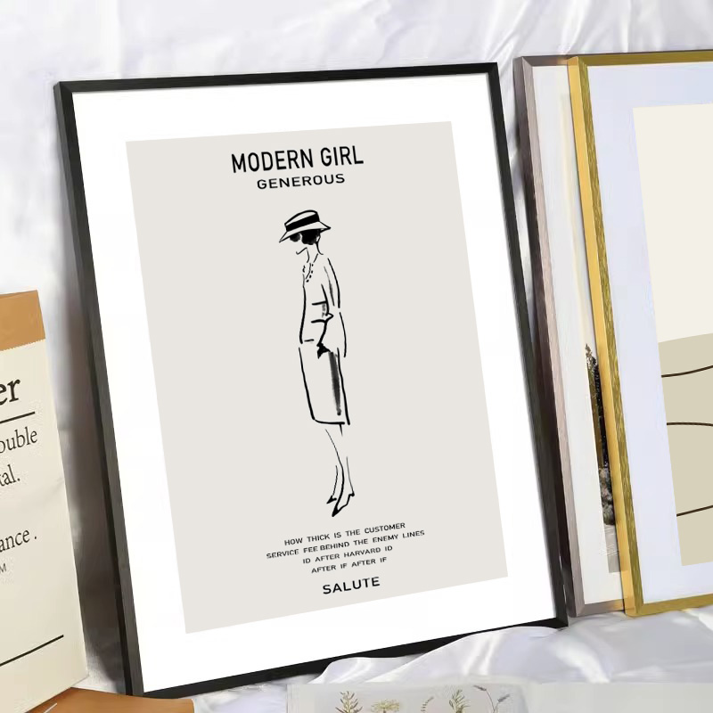 Aluminium alloy photo frame hanging wall framed picture frame mounted A3a4 paper poster puzzle display 12 inch 16 decorative metal frame-Taobao