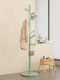 Solid Wood Coat Rack Dopamine-Style Clothes Rack Bedroom Floor-Standing Home Use Cream-Style Clothes and Bag Rack
