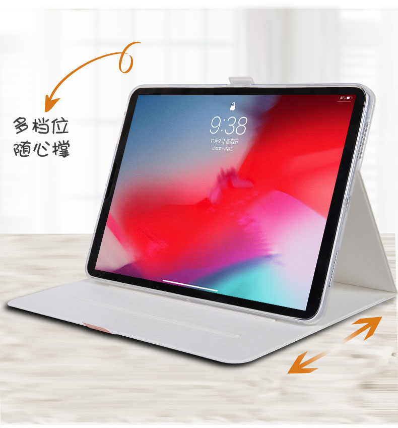 ipad pro11 tay áo bảo vệ mạng phim hoạt hình màu đỏ toàn màn hình của Apple 11 inch ipadpro đầy đủ viền A1980 A1979 A2013 A1934 Tablet PC Case silicon mỏng vỏ mềm - Phụ kiện máy tính bảng ban phim ipad