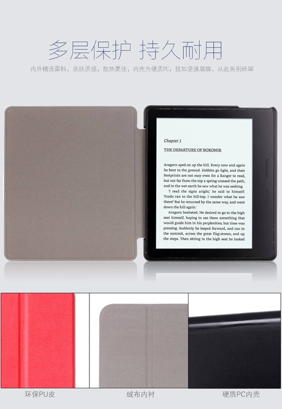 Kindle Oasis2 e-book reader Amazon bảo vệ tay áo 2017 mới GLS 2399 phiên bản 7 inch đầy đủ vỏ bảo vệ viền ruy băng tinh khiết thả sức đề kháng sáng tạo bao da mỏng không hoạt động - Phụ kiện sách điện tử