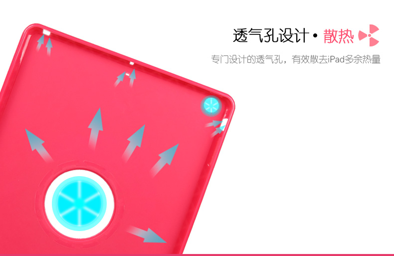 Ốp lưng Apple ipad pro9.7 A1673 A1674 A1675 xoay silicon chống rơi tất cả bao da cô gái dễ thương bao da 9.7 inch ipadpro sáng tạo vỏ màu đỏ - Phụ kiện máy tính bảng ốp ipad mini 5