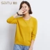 Đua thỏ 2018 thu đông mới áo len cổ tròn mới của phụ nữ đầu dài tay áo rắn màu ấm áo len mỏng - Đan Cardigan quần áo nữ Đan Cardigan