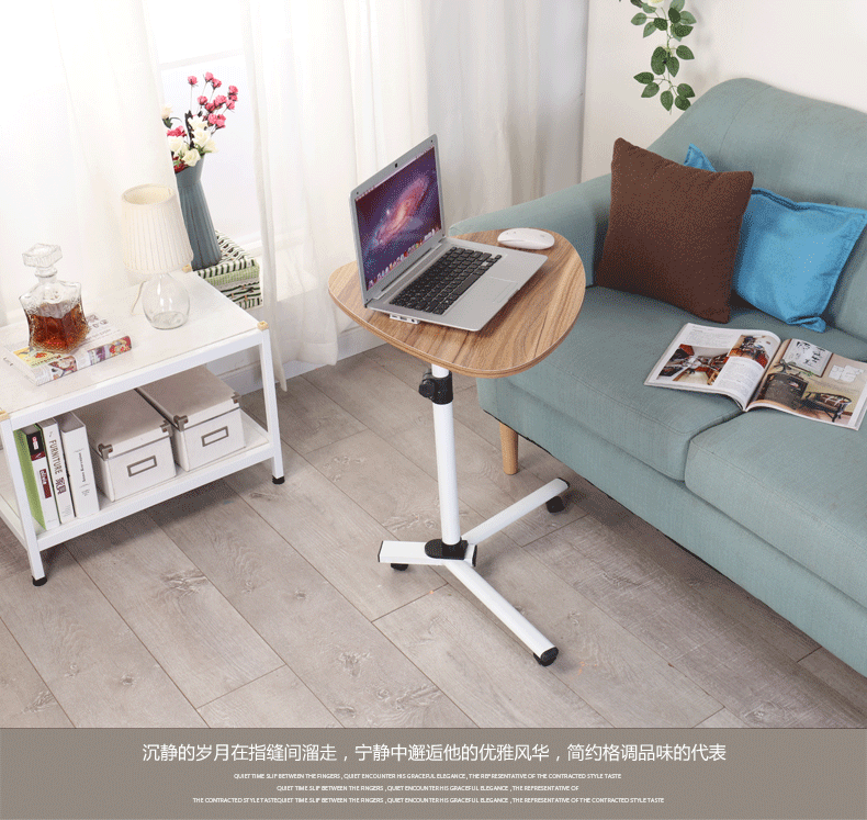 Tiger cha bàn nhỏ đơn giản hộ gia đình đầu giường bàn máy tính bàn di động - Bàn bàn gấp mini