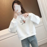 Толстовка, модное нижнее белье, круглый воротник, с вышивкой, 2024 года, подходит для подростков, городской стиль, в западном стиле