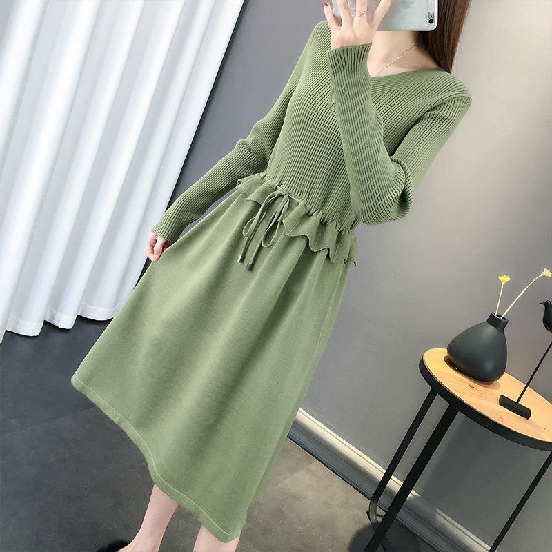 Anti-mùa qingcang phụ nữ áo len siêu lửa dày 2020 mới nước giả nhung knitsweater sâu đến đầu gối lỏng lẻo mã quần áo của phụ nữ