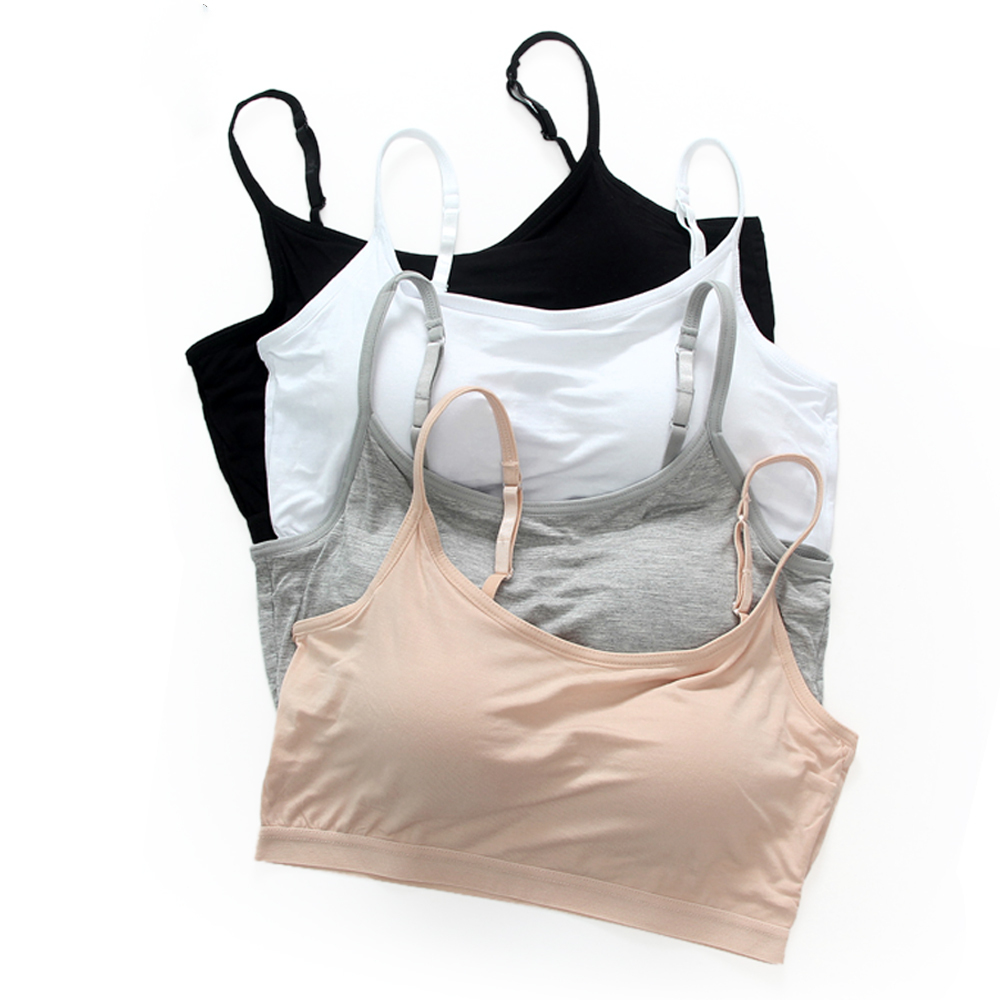 Modale harness wrap-chest one-piece Breasted Vest Style Hit Bottom Student Undershirt Without Steel Ring Bra Thin-Taobao