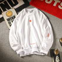 Weather Guide spring trend new men creative fun embroidery sweater casual loose round neck pullover