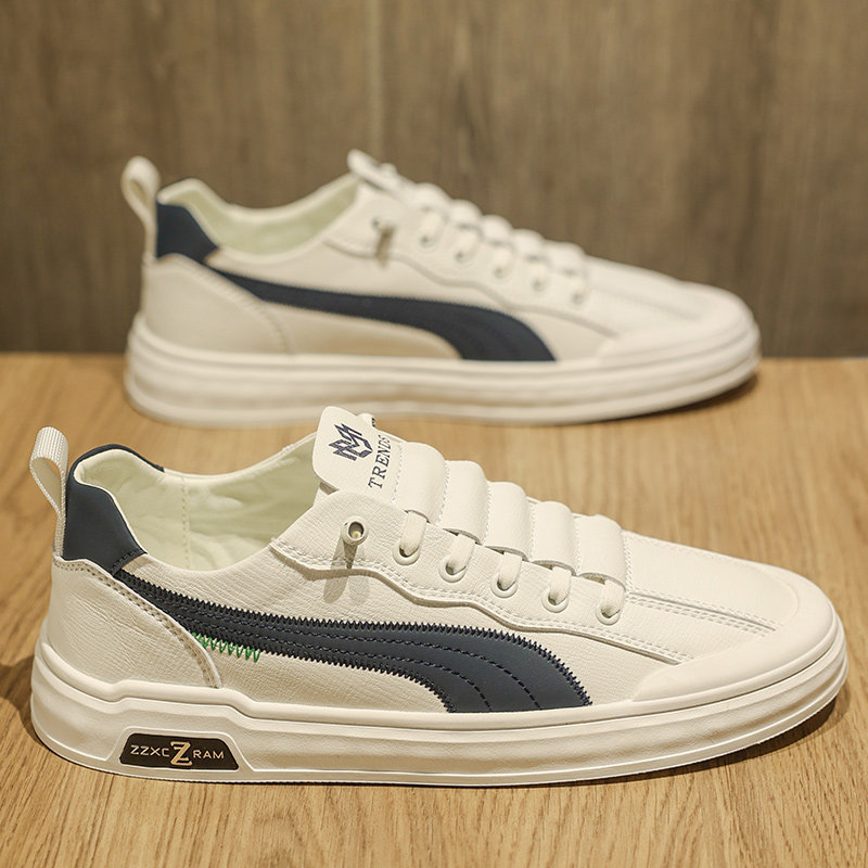 Men's Shoes Winter 2025 New Trendy Brand Versatile Men's Slip-On Leather Non-Slip Wear-Resistant Casual Sports Flat Shoes