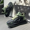 Men's Shoes 2025 New Autumn and Winter Trendy Brand High-End Leather Casual Running Sports Thick-Soled Height-Increasing Dad Shoes