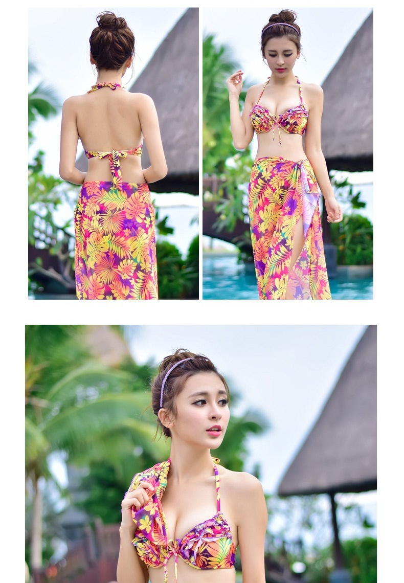 Cặp đôi đồ bơi phù hợp với bikini nữ quần đi biển gợi cảm 	đồ đôi maxi đi biển