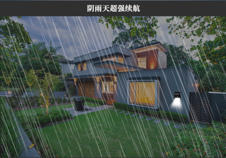 Ánh sáng mặt trời ánh sáng đường phố ngoài trời ánh sáng điều khiển đèn tường không thấm nước led cơ thể con người cảm ứng siêu sáng vườn ánh sáng nhà chiếu sáng đèn pin bảo vệ