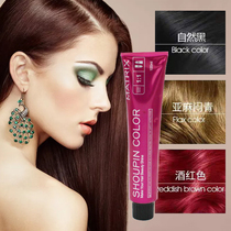 Ammonia Free Dye Hair Cream Single Color Paste Cover White Hair Multiple color Cyan Purple step in place Dyed Hair Cream