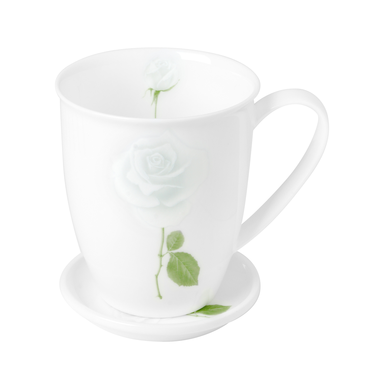 HAENGNAM apricot south green rose ipads China porcelain with cover keller cup - glazed in ordinary packaging