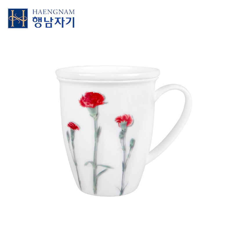 HAENGNAM Han Guoxing south carnation with cover ipads porcelain porcelain mugs glair ordinary packaging