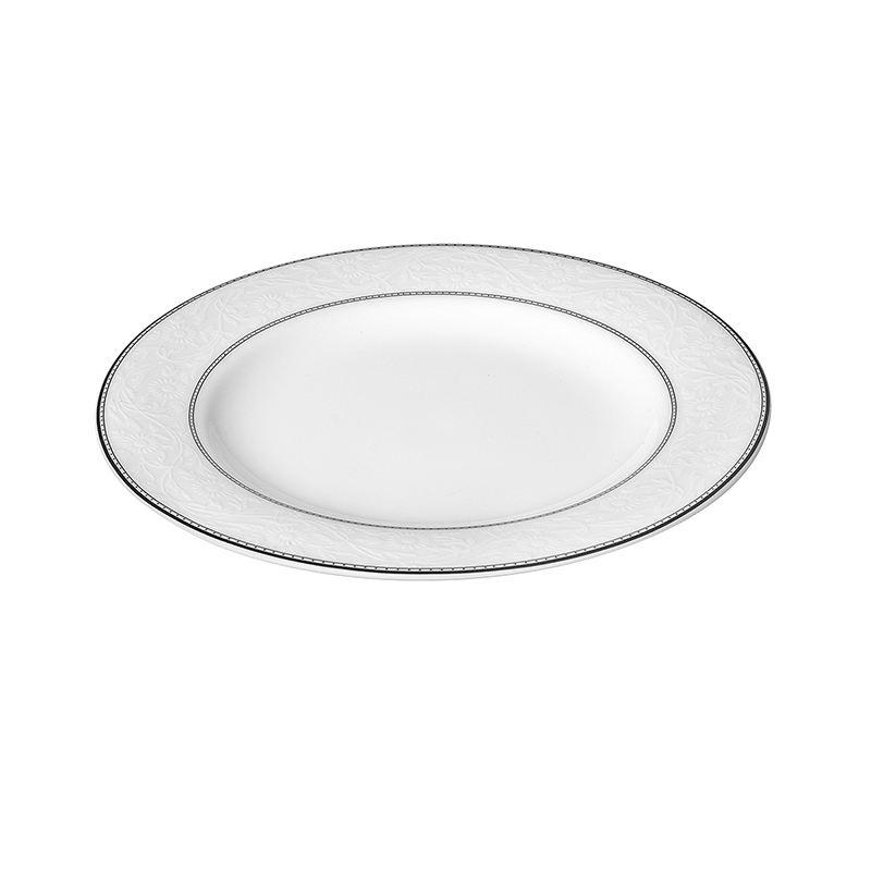 HAENGNAM Han Guoxing south China silver cutlery set 2 only 6.5/7.5 inch circular plates