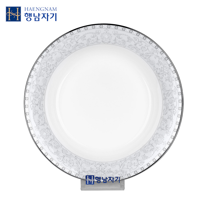 HAENGNAM Han Guoxing 8.5 inch round deep dish south China rural single ipads porcelain tableware dish